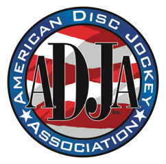 American Disc Jockey Association member badge